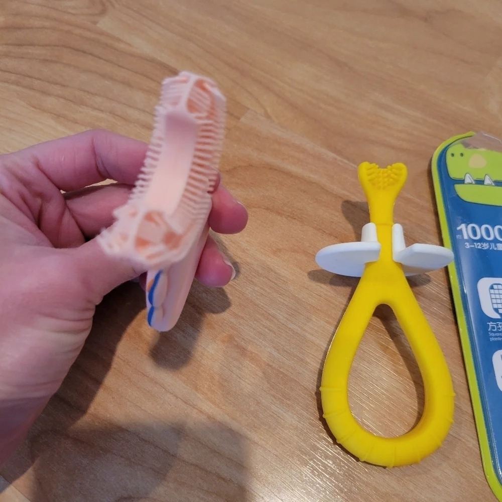 Baby Toothbrush And Hairbrush Bundle New